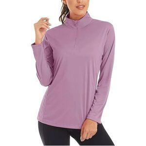 Activ 8 womens active top long sleeve pink Sz M